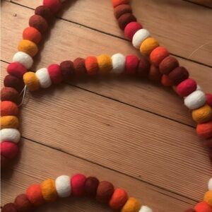 Colorful Felt Ball Holiday Garland